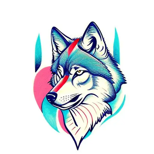 Proud Wolf Without Background