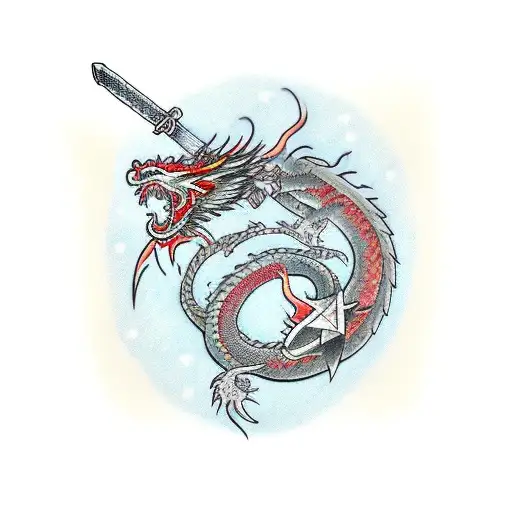 Dragon Fire Sword Katana