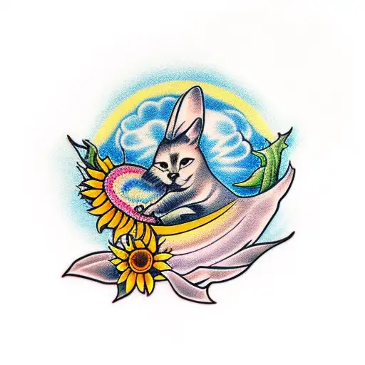 The Name Molyia With A Sunflower Coming Out Of It