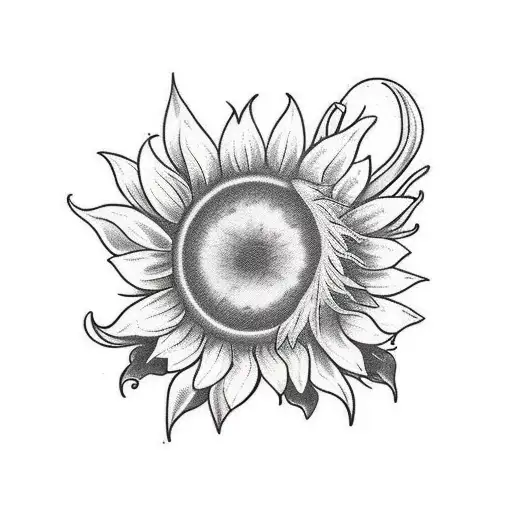 The Word Molyia With A Sunflower Coming Out Of It