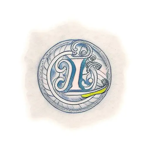 A Cursive D And L In A Circle
