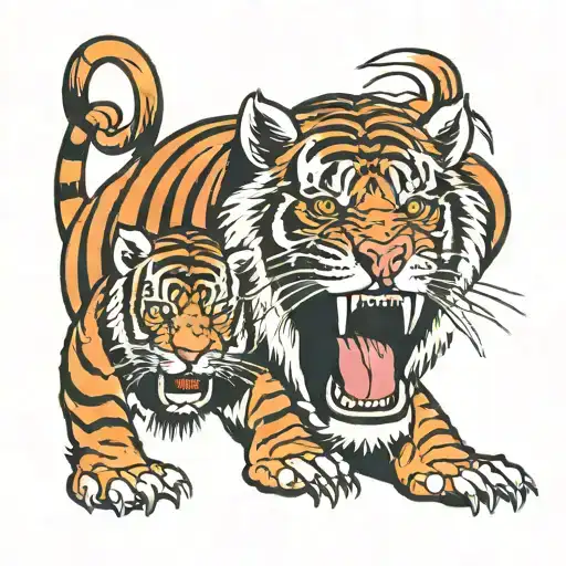 Monkey And Tiger