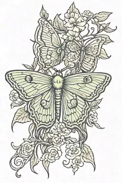 Willow Tree Luna Moth