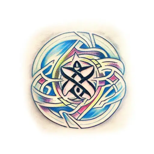 Runes With Celtic Design