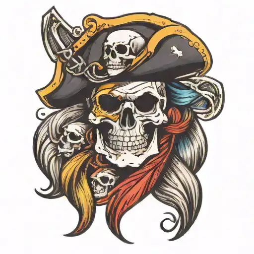 Pirate Skull Adorned