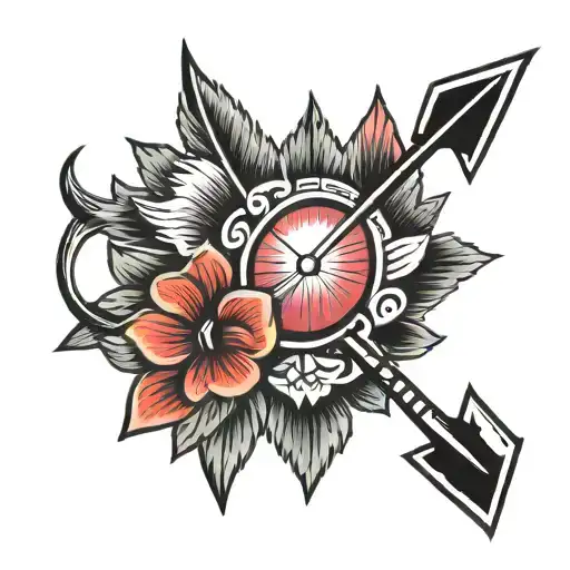 Bow And Arrow With Shine