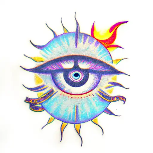 Evil Eye With Sun