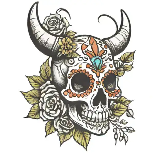 Sugar Skull Longhorn