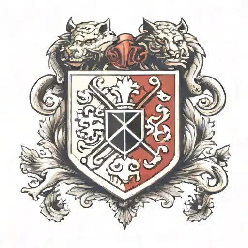 Dice Coat Of Arms And Animal