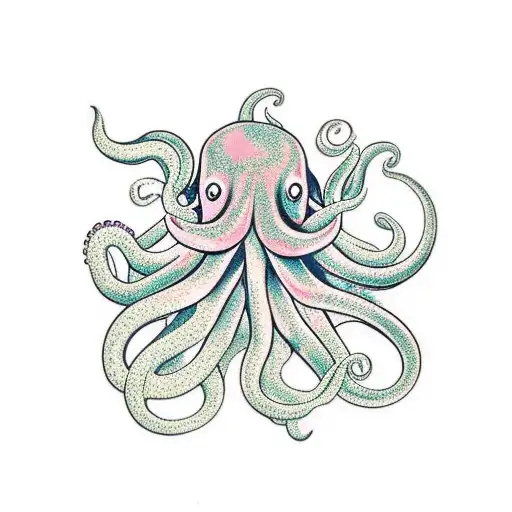 Octopus Tentacles Holding Flowers