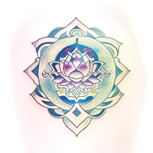 Libra Lotus Moon Endless Knot