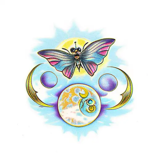 Sun And Moon Butterflies