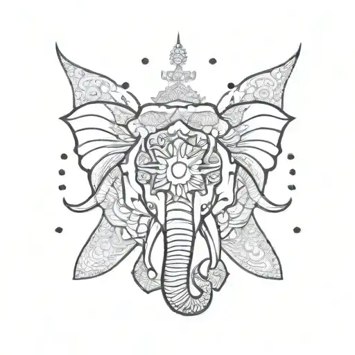 Thai Elephant Mandala