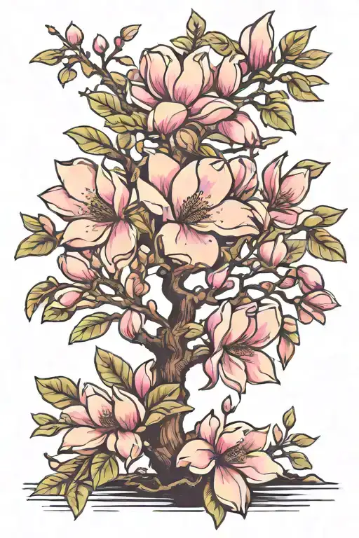 Magnolia Tree With Branches