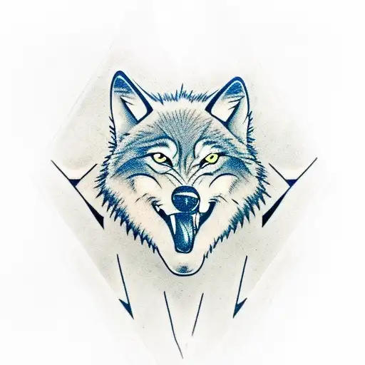 Wolf Head Snarling