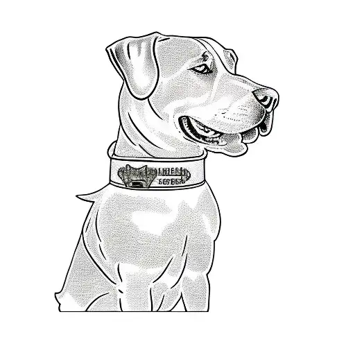 A Dog Wearing A Collar