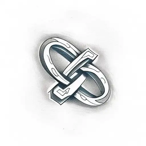 Infinity Symbol With Letters L And A
