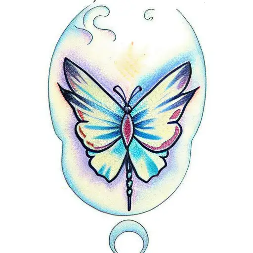 Butterfly With Feather