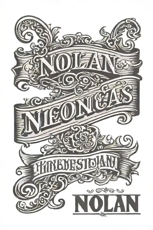 Script Lettering For Nolan