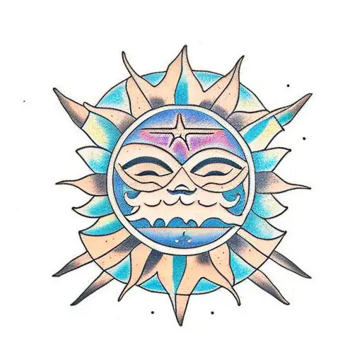 Sun Moon Star Simple