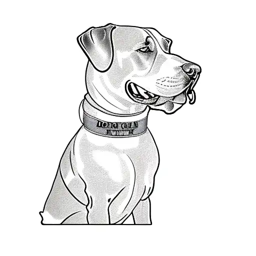 A Dog Wearing A Collar