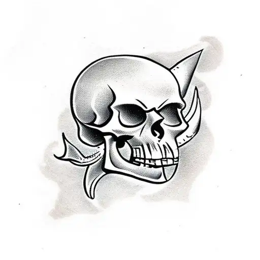 Old School Pirate Skull
