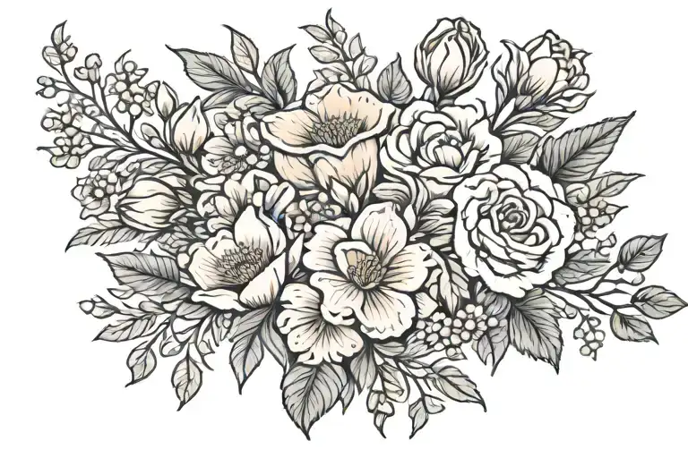 Birth Flower Bouquet