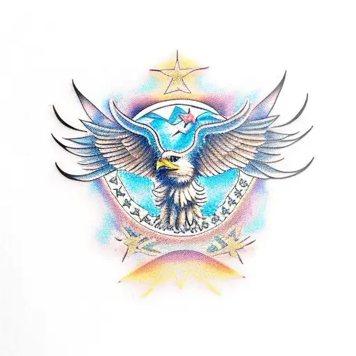 Eagle With Star