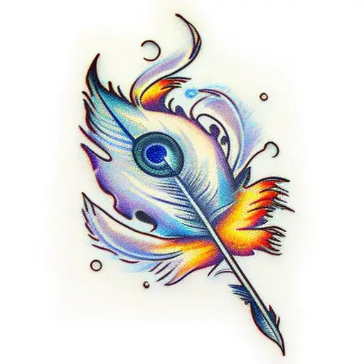 Feather Stem Turning Into Horse