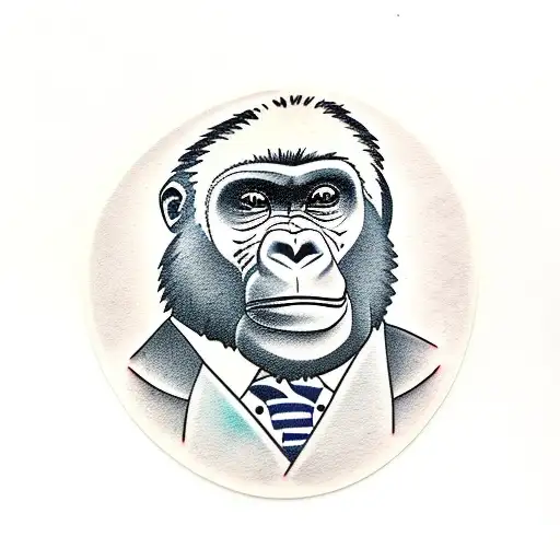 Gorilla With A Suit