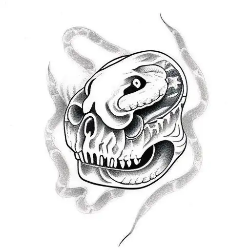 Snake Skull Japanese
