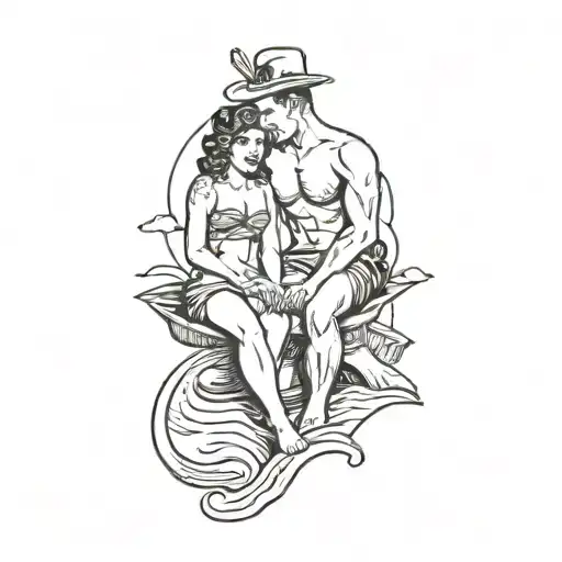 A Couple On The Beach