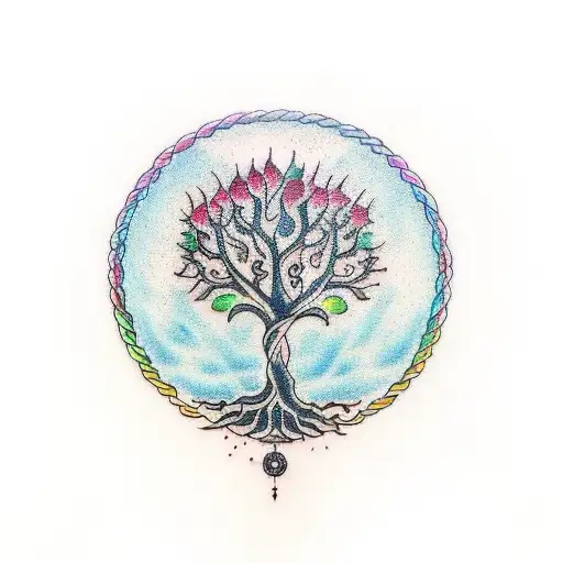 Tree Of Life With Chakra