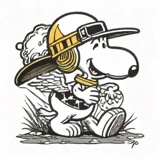 Snoopy Conversando Com Woodstock