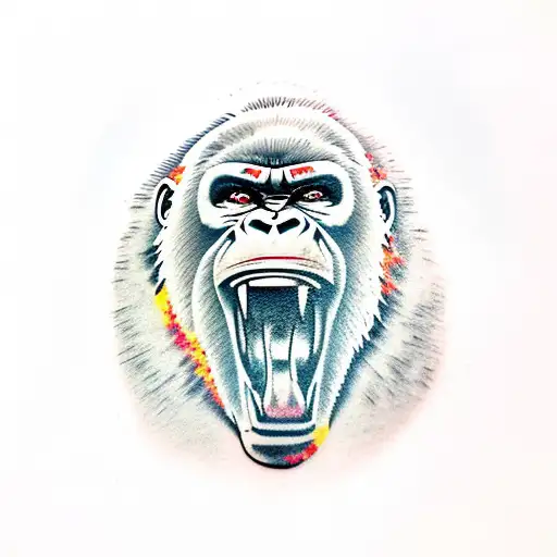 Silverback Gorilla Face Profile