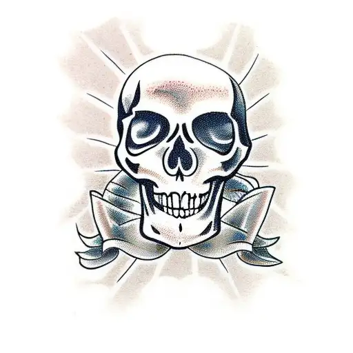 Skeleton With A Hawaiian Shirt