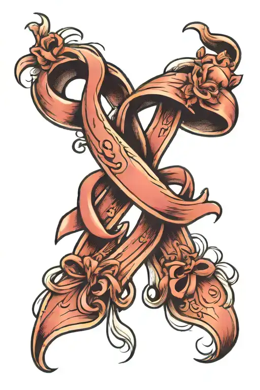 Cancer Ribbon Hidden