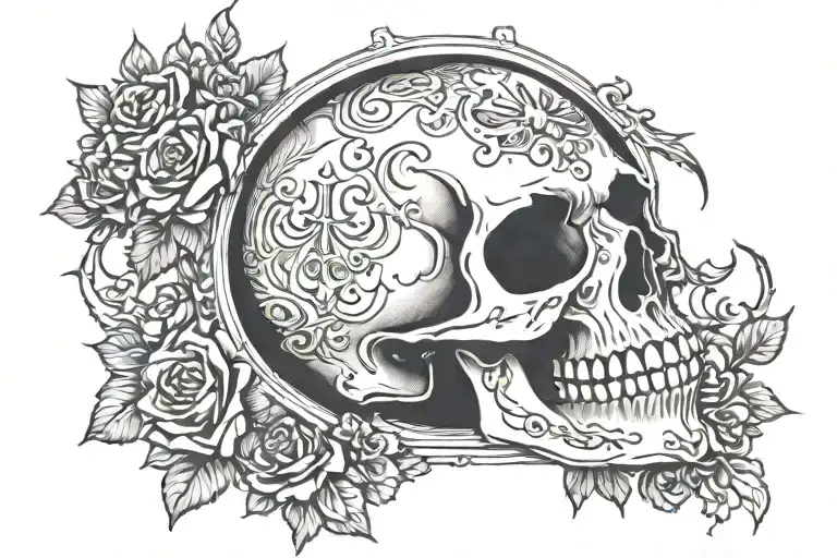 Tarot Card Skull Of Death