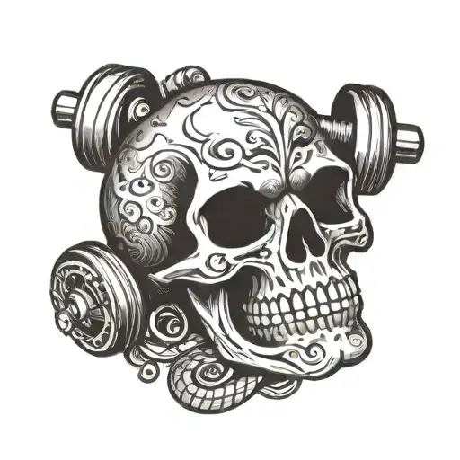 Skull Snake Weight Dumbbell
