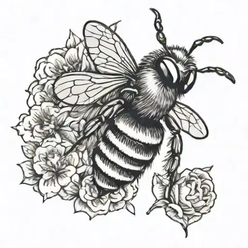 Bee With A Boxing Glove As A Body