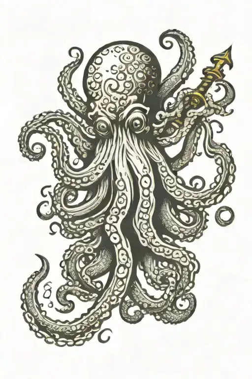 Octopus Holding Trident