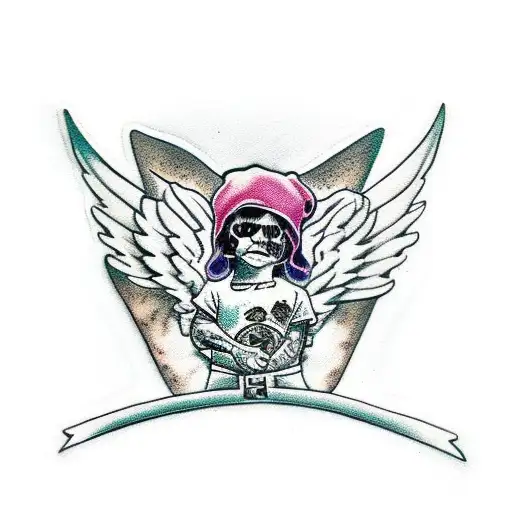 Gangster Kid Angel With A Lot Of Jewelry