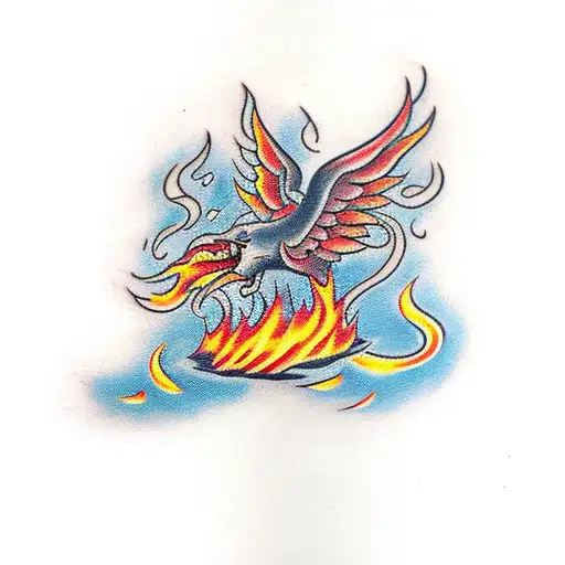 Book With Flames And Legs