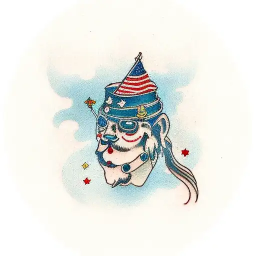 A Traditional Style Tattoo Featuring A Wheelchair Symbolizing Strength And Resilience