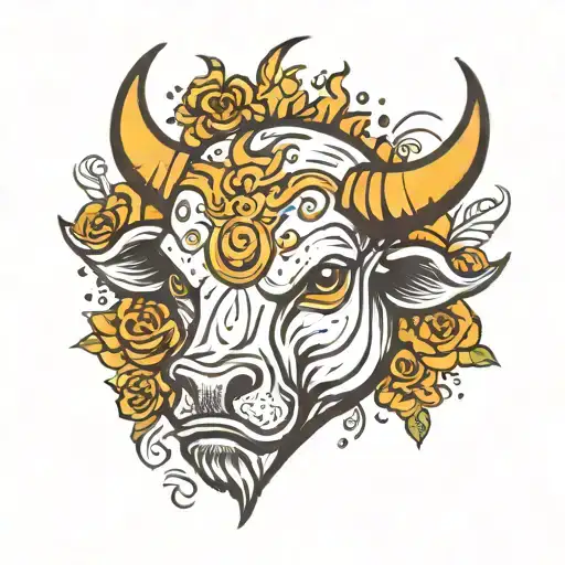 Bull Head Music Fireball Sparkles