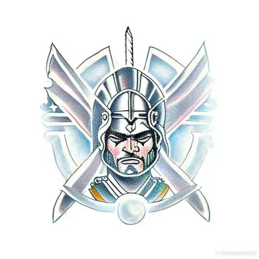 Spartan Warrior With A Sword