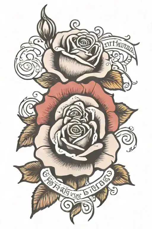 Rose With Script