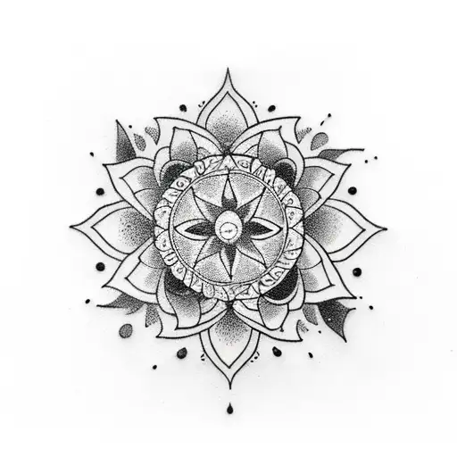 A Little Mandala In Black And White