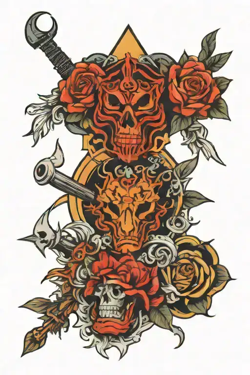 Collage Of American Traditional Style