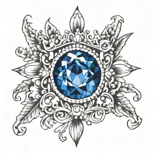 Sapphire Crown Surrounded